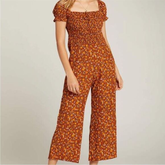 FAITHFULL THE BRAND | Nicosia Della Cropped Floral Jumpsuit Women’s Size Small - Picture 1 of 15